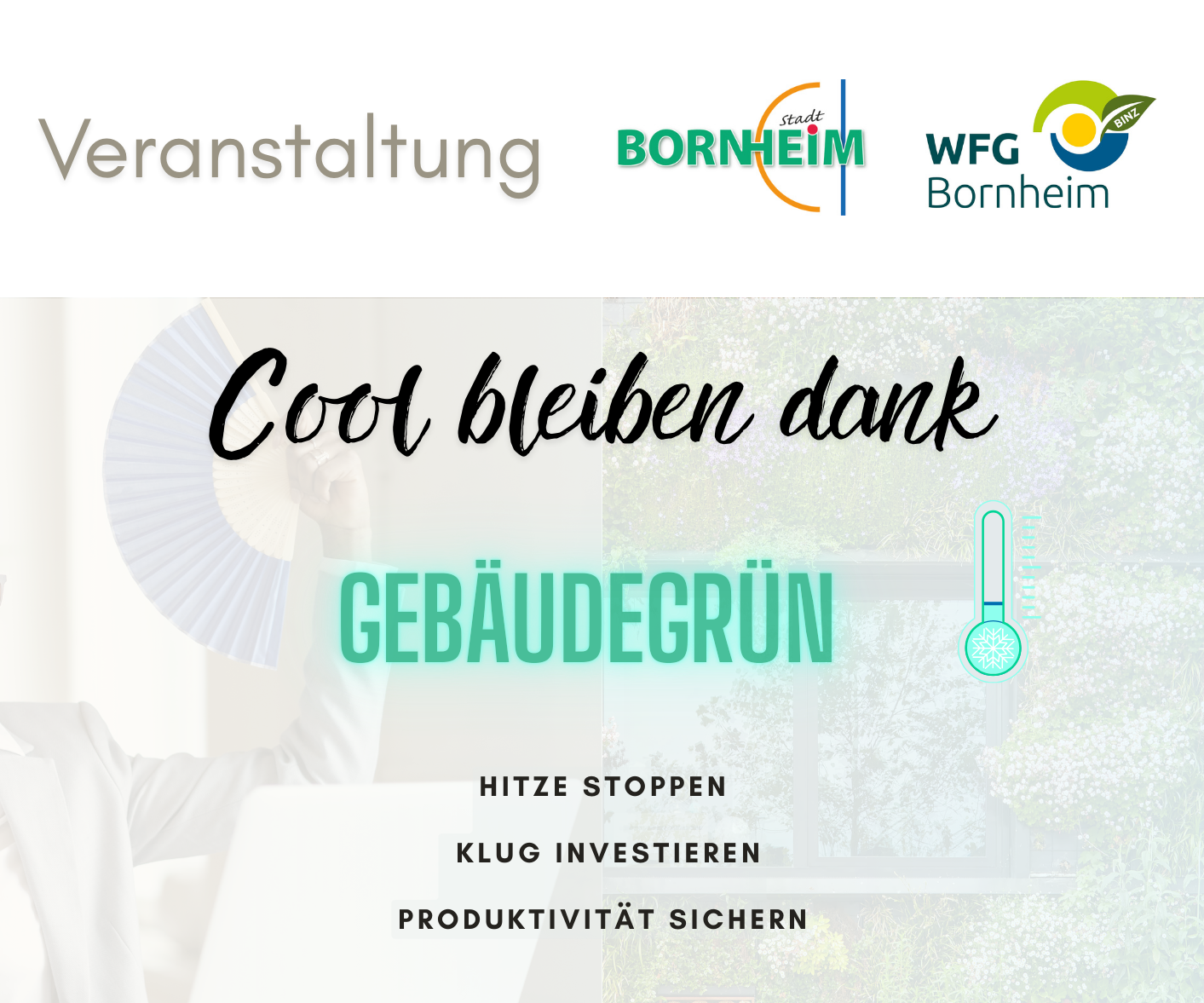 Einladung Cool bleiben dank Gebäudegrün