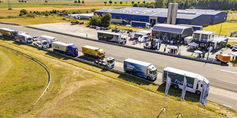 Einsteigen und umsteigen auf emissionsfreie Flotten – Testevent für klimafreundliche Lkws und Hilfestellungen