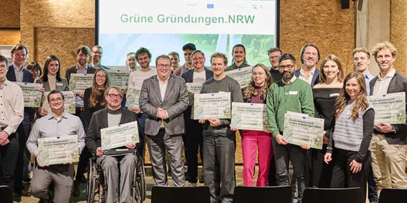 Grüne Gründungen.NRW: Land und EU fördern 14 innovative Projekte – Umweltwirtschaft als Treiber der grünen Transformation 