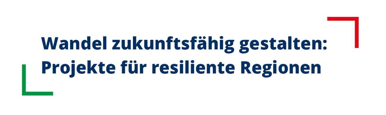 Wandel zukunftsfähig gestalten: Projekte für resiliente Regionen